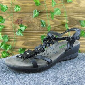 Baretraps Hammond Women Gladiator‎ Sandal Shoes Size 6.5 Medium Black Synthetic
